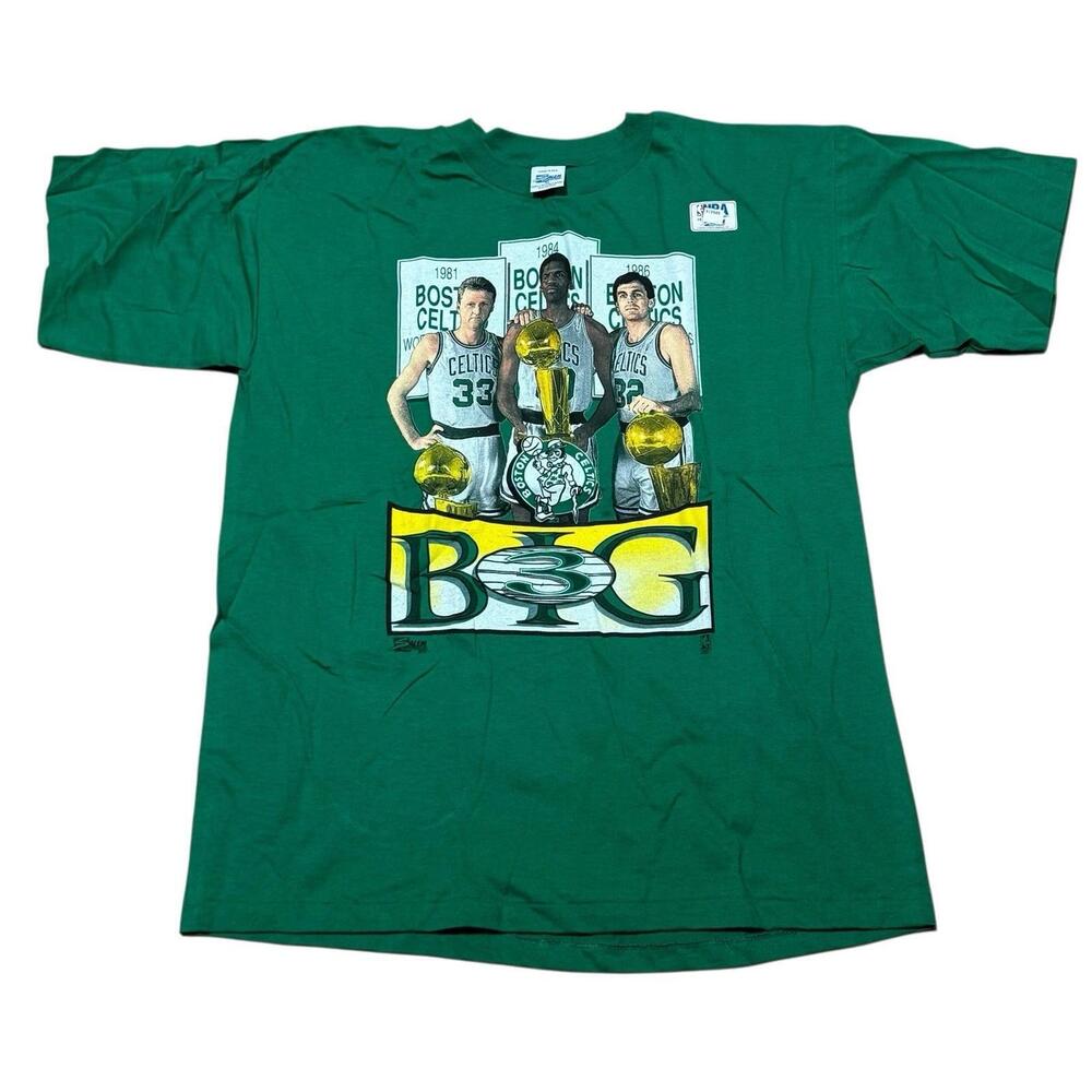 90S Salem Shirt  Boston Celtics Bird Mchale Parish Big 3